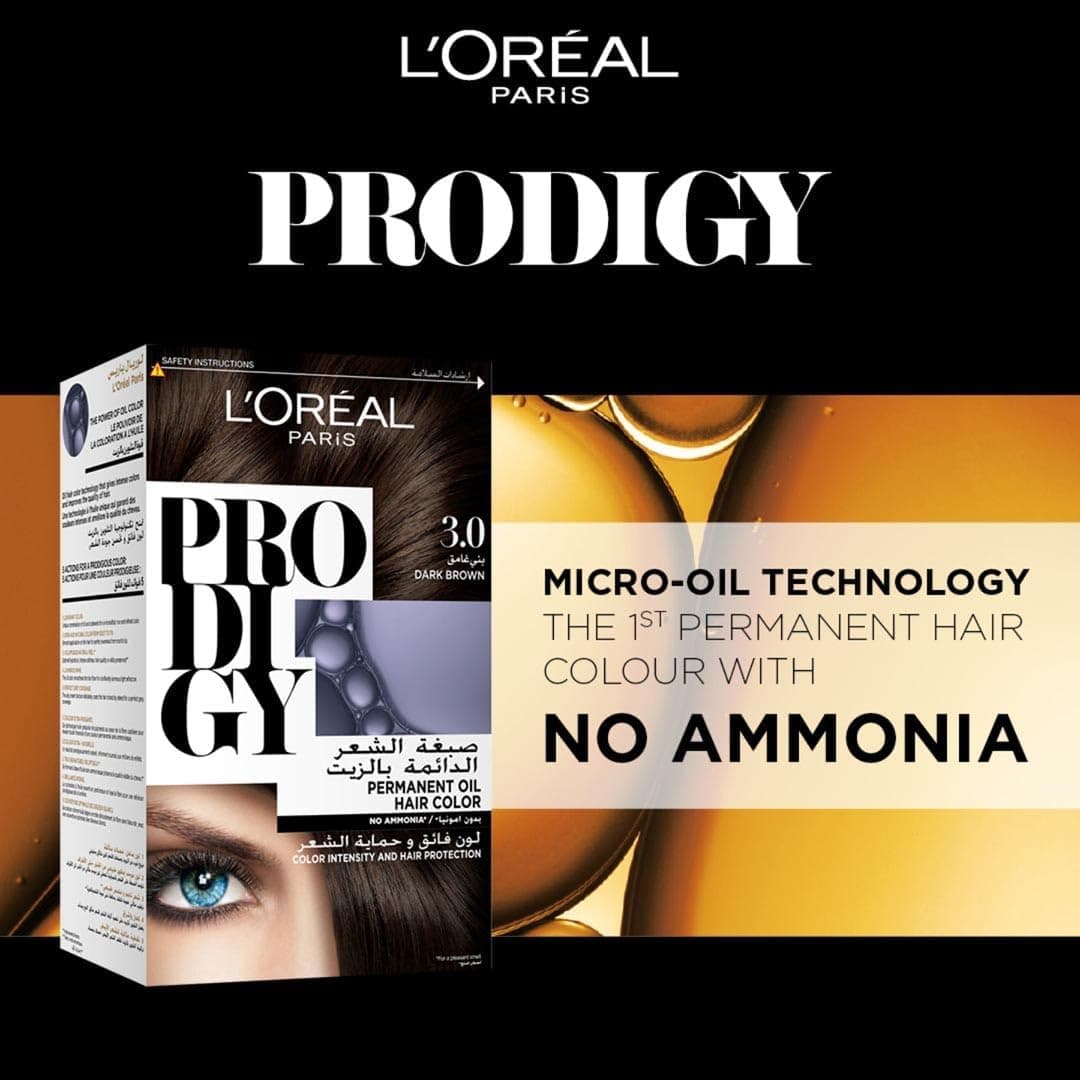 رنگ موی L'Oreal Paris Prodigy قهوهای تیره مدل 3.0 بسته 1pkt رنگ موی L'Oreal Paris Prodigy قهوهای تیره مدل 3.0 بسته 1pkt
