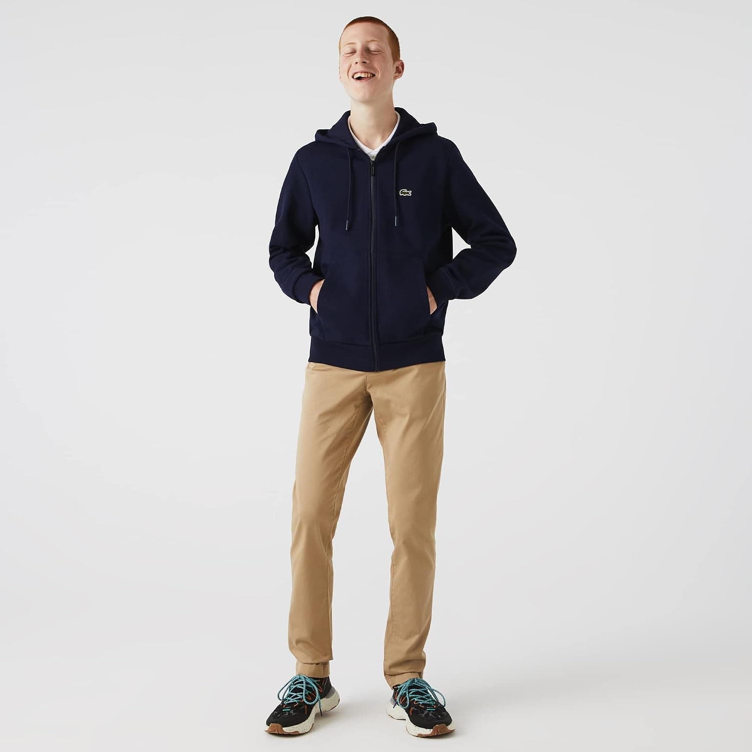 ژاکت مردانه Lacoste فلیس مدل SH9626 ژاکت مردانه Lacoste فلیس مدل SH9626