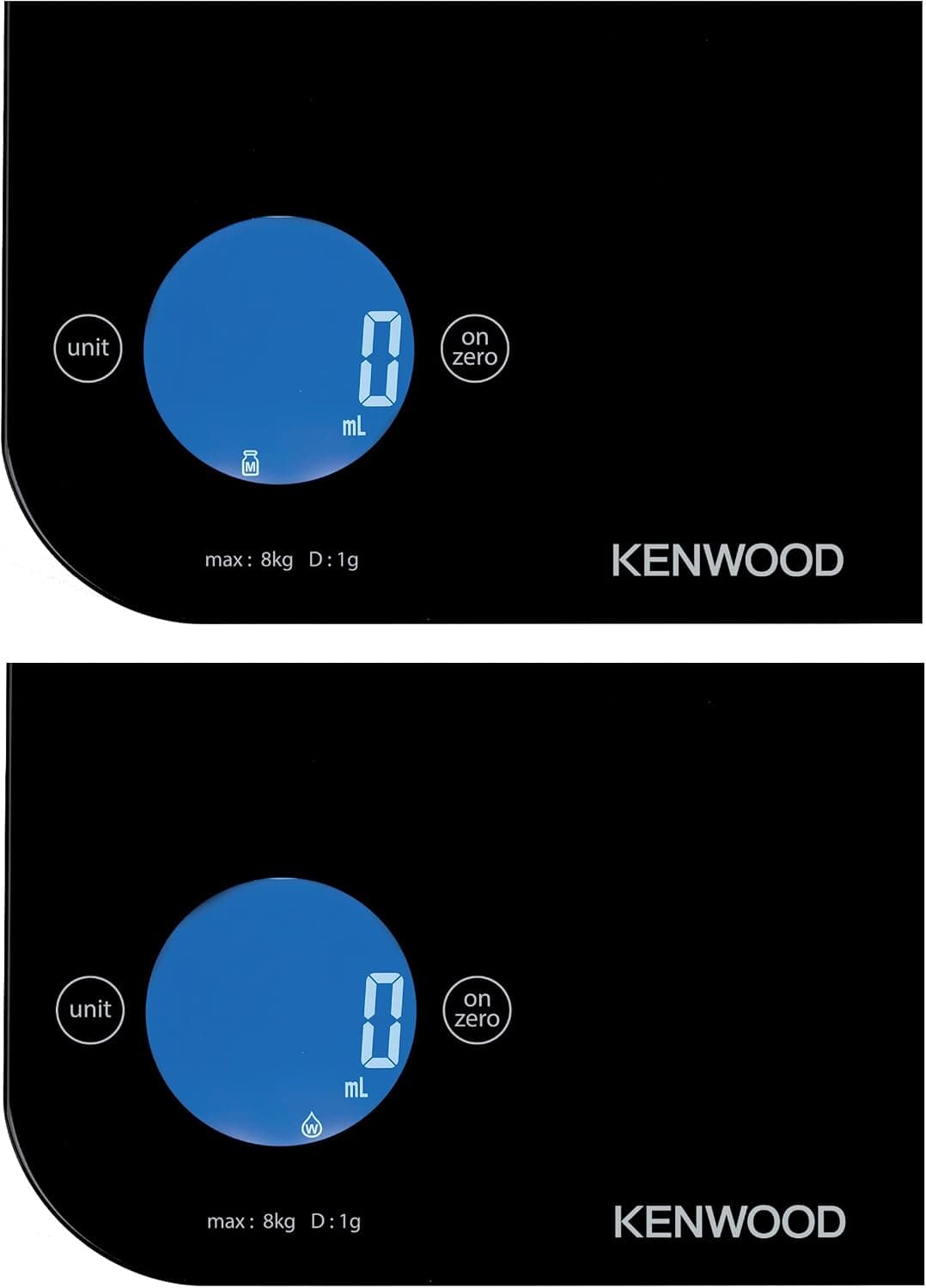 ترازو آشپزخانه دیجیتال Kenwood با ظرفیت 8Kg/22lbs، شیشه سکوریت 4MM، کنترل لمسی و مدل WEP50.000BK ترازو آشپزخانه دیجیتال Kenwood با ظرفیت 8Kg/22lbs، شیشه سکوریت 4MM، کنترل لمسی و مدل WEP50.000BK