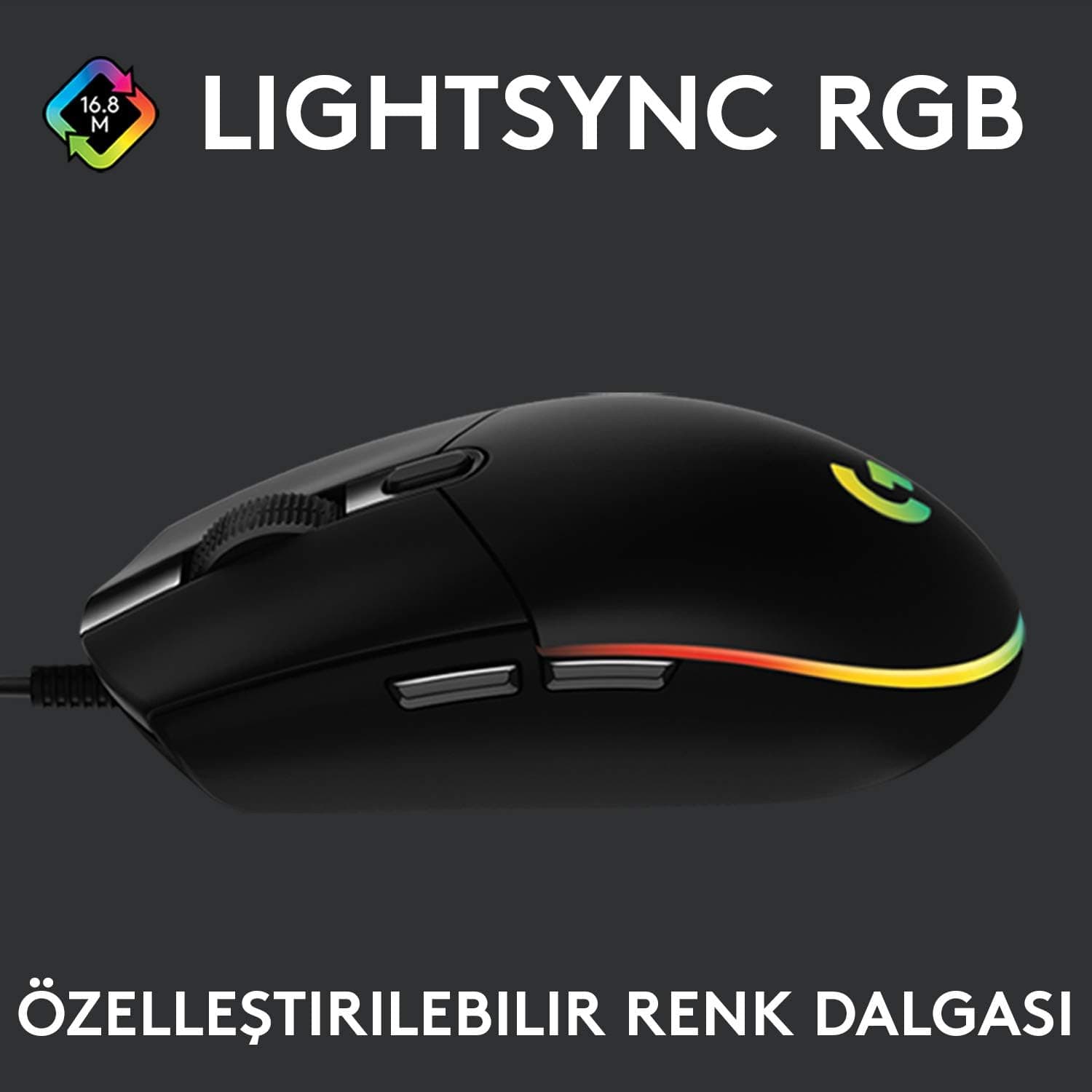 ماوس گیمینگ سیمی Logitech G با نورپردازی LIGHTSYNC RGB، ۸۰۰۰ DPI و ۶ کلید قابلبرنامهریزی مدل G102 ماوس گیمینگ سیمی Logitech G با نورپردازی LIGHTSYNC RGB، ۸۰۰۰ DPI و ۶ کلید قابلبرنامهریزی مدل G102