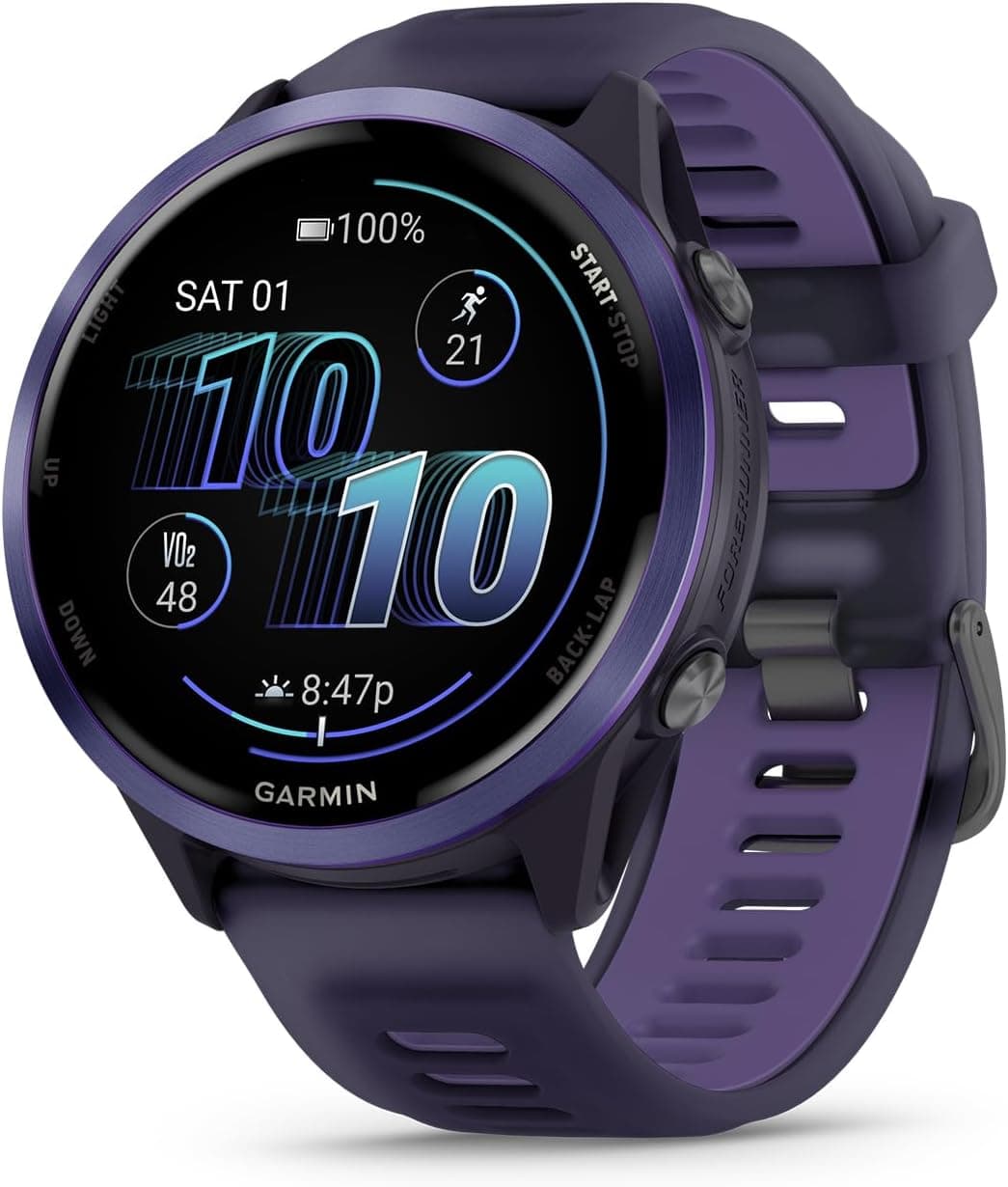 ساعت هوشمند Garmin بنفش و خاکستری مدل Forerunner 570-47 mm ساعت هوشمند Garmin بنفش و خاکستری مدل Forerunner 570-47 mm