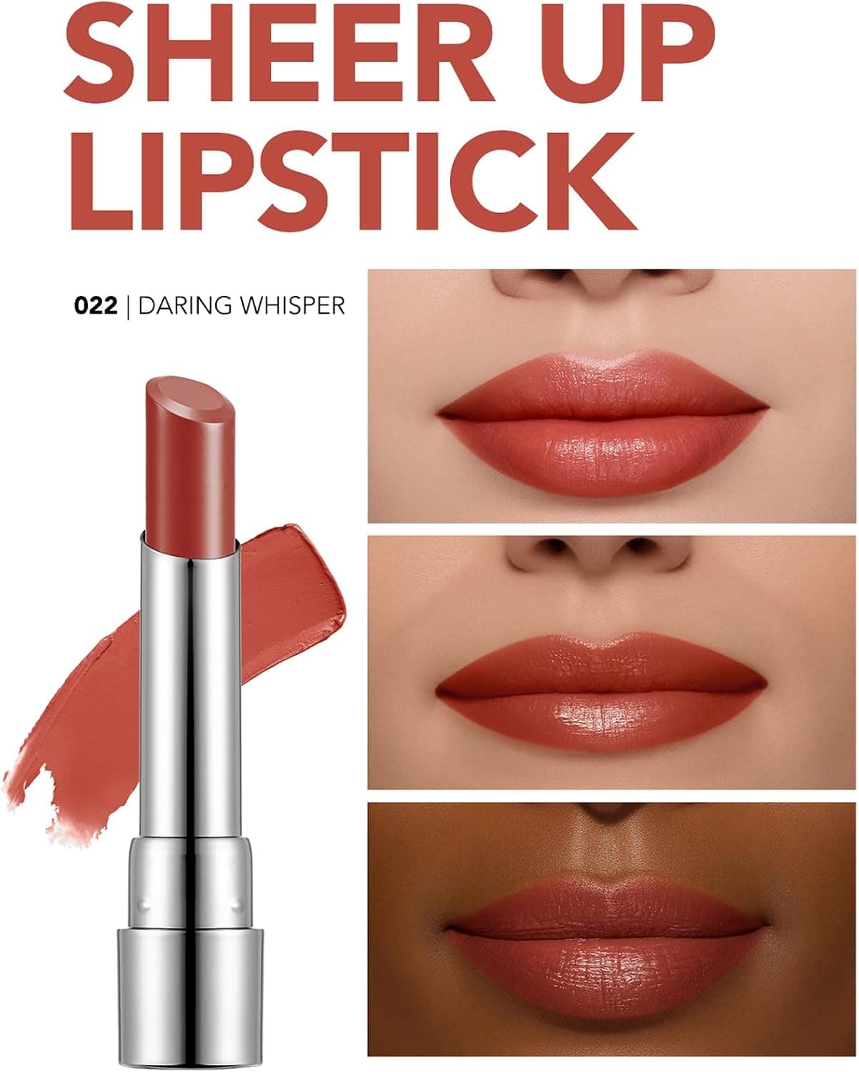 رژ لب مرطوبکننده براق Flormar Sheer Up Lipstick مدل 022 Daring Whisper کد 8682536097949 رژ لب مرطوبکننده براق Flormar Sheer Up Lipstick مدل 022 Daring Whisper کد 8682536097949