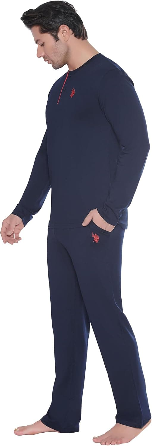 ست پیژامه مردانه U.S. POLO ASSN. سرمهای ست پیژامه مردانه U.S. POLO ASSN. سرمهای