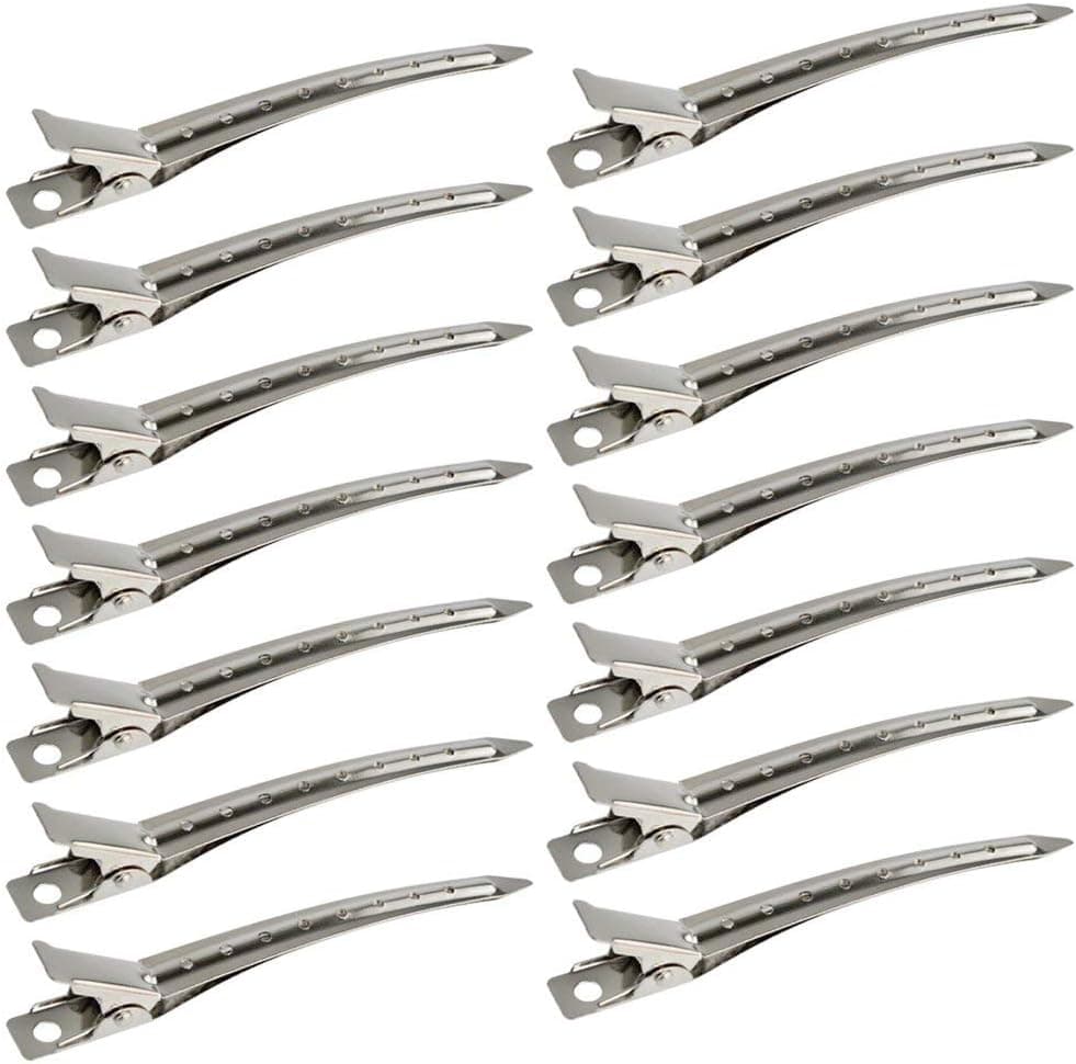گیره موی منقار اردکی 24 عددی Bantoye فلزی ضدزنگ سوراخدار نقرهای 3.5 Inches گیره موی منقار اردکی 24 عددی Bantoye فلزی ضدزنگ سوراخدار نقرهای 3.5 Inches