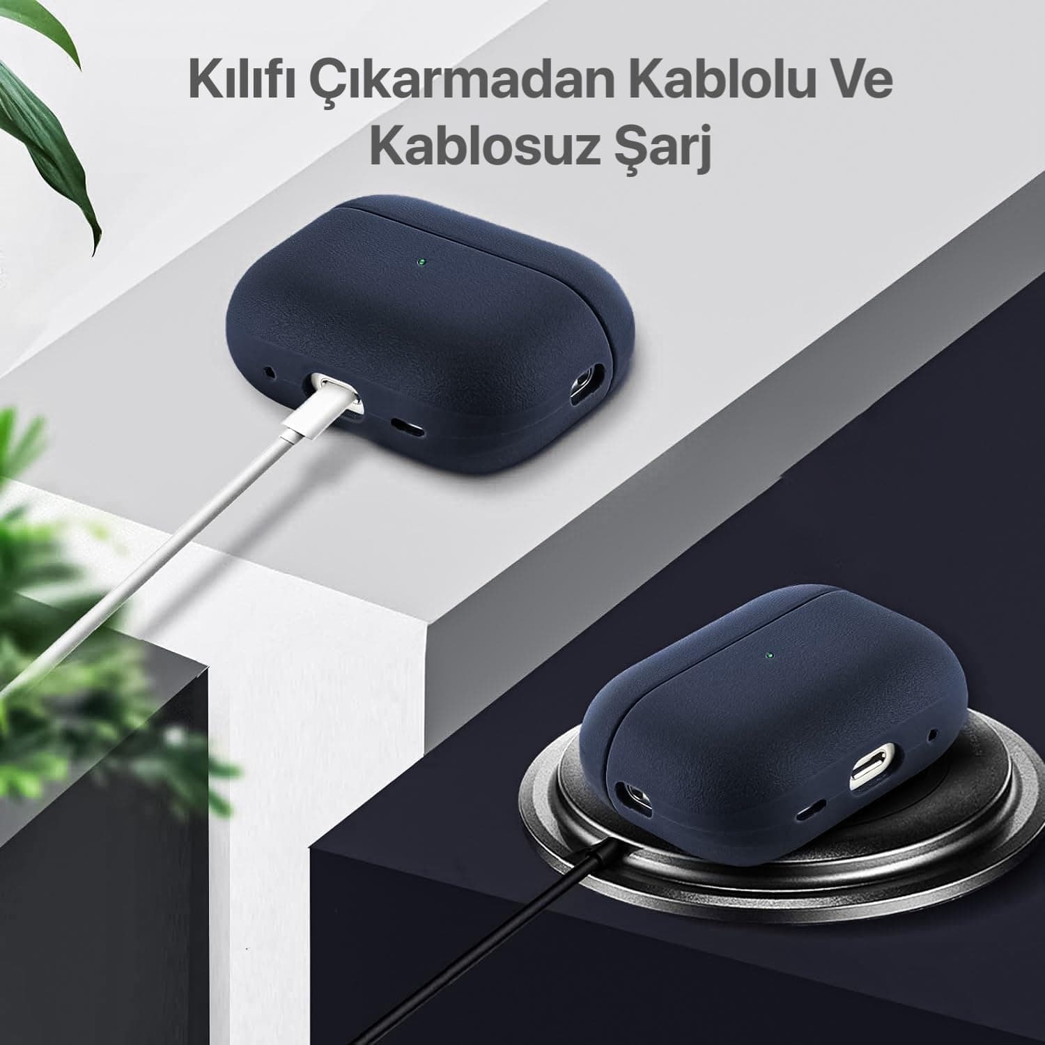 قاب سیلیکونی متوسط برای AirPods 4 و 5 از minesk با روکش چرمی ضدجایانگشت مدل Airpods 4/5 قاب سیلیکونی متوسط برای AirPods 4 و 5 از minesk با روکش چرمی ضدجایانگشت مدل Airpods 4/5