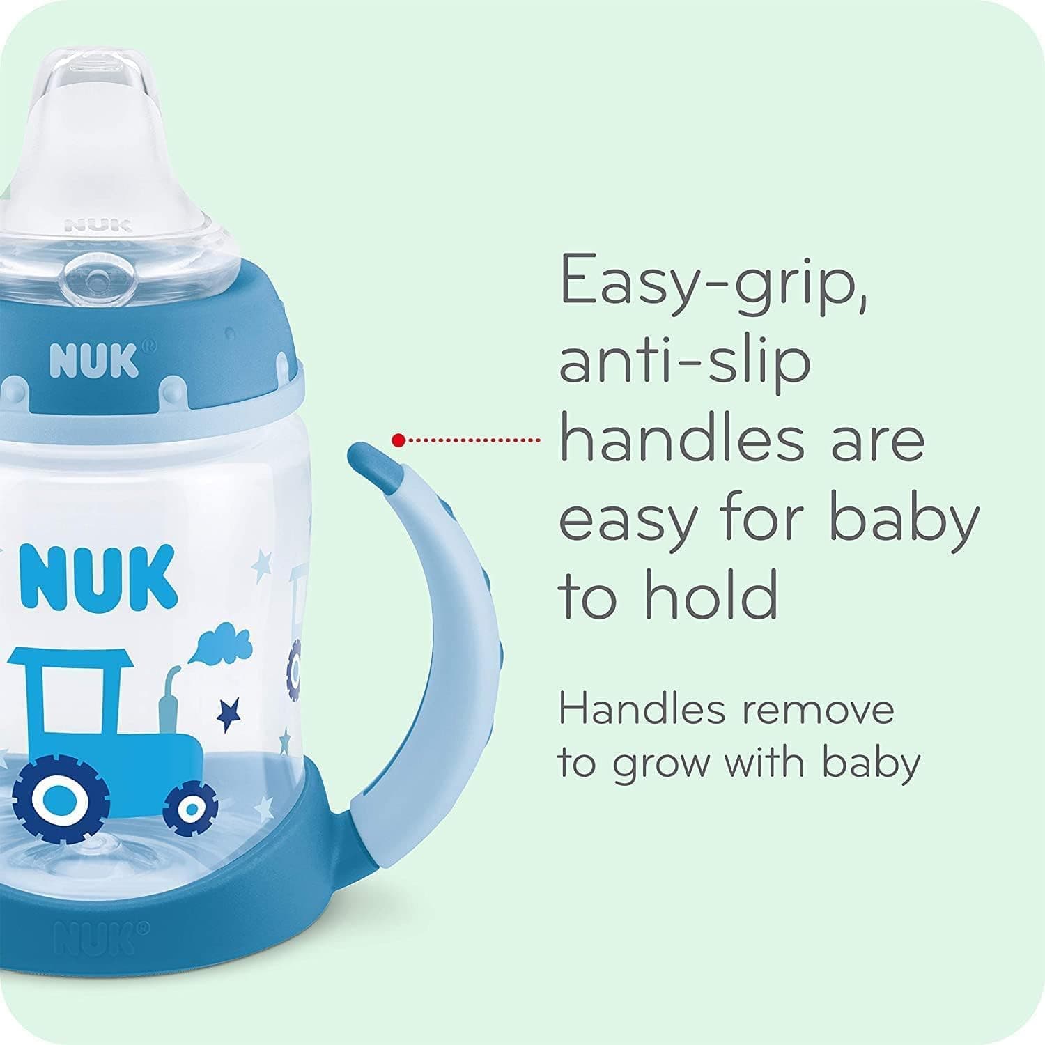 لیوان آموزشی NUK طرح تراکتور 2 Count (Pack of 1) لیوان آموزشی NUK طرح تراکتور 2 Count (Pack of 1)