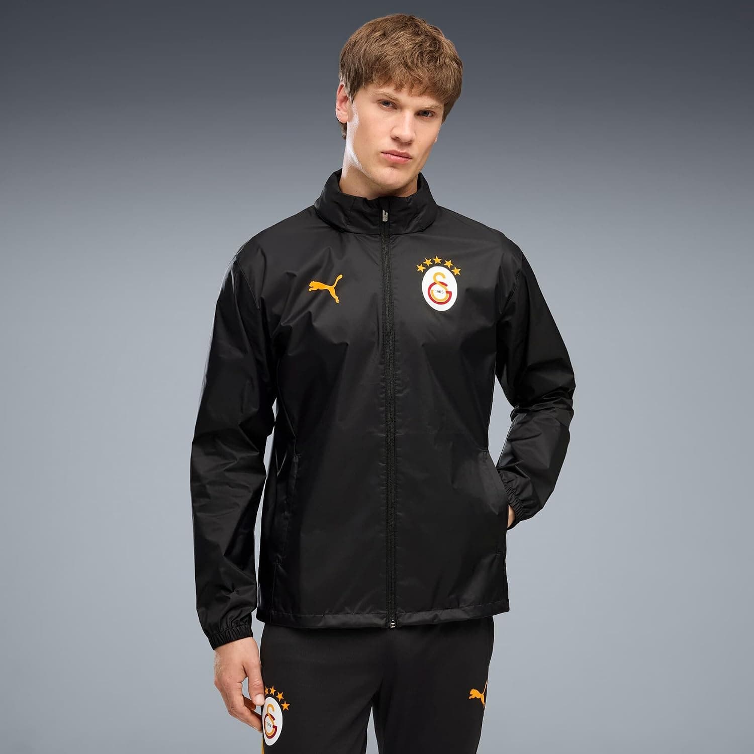 بارانی مردانه PUMA Galatasaray All Weather کلاهدار زیپدار بارانی مردانه PUMA Galatasaray All Weather کلاهدار زیپدار