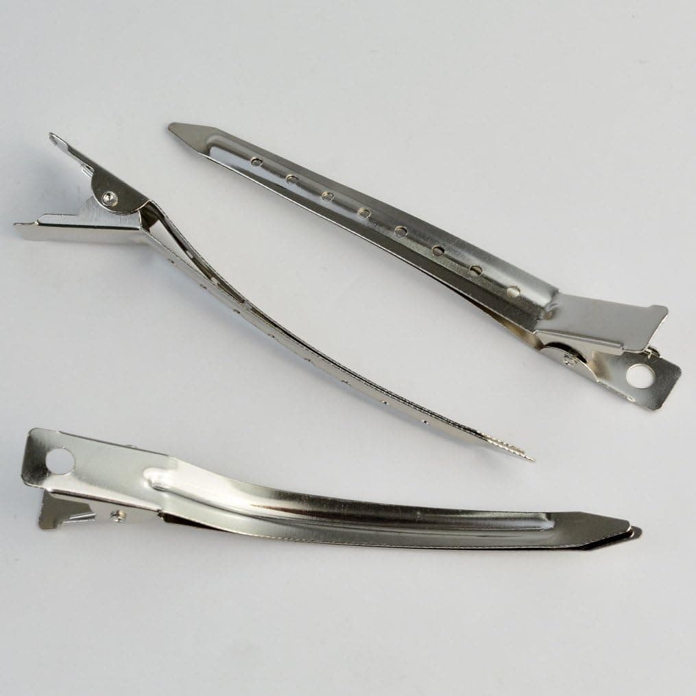 گیره موی منقار اردکی 24 عددی Bantoye فلزی ضدزنگ سوراخدار نقرهای 3.5 Inches گیره موی منقار اردکی 24 عددی Bantoye فلزی ضدزنگ سوراخدار نقرهای 3.5 Inches