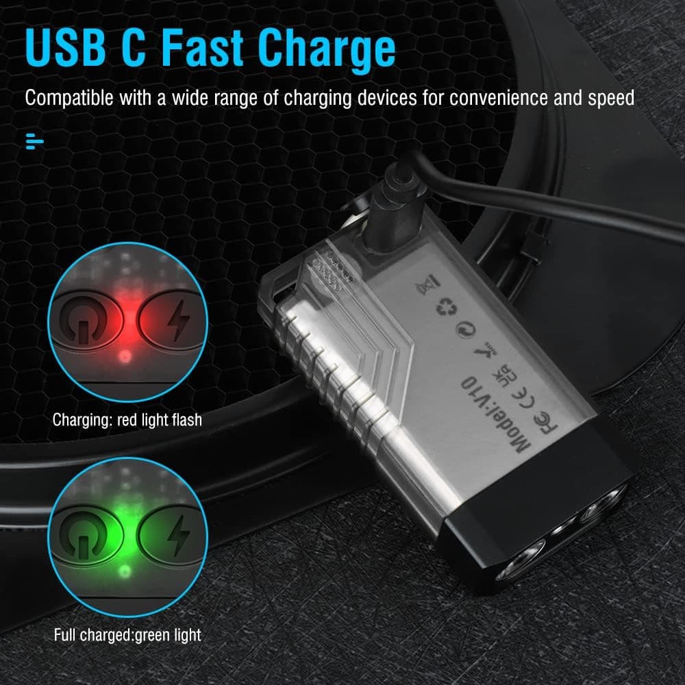 چراغقوه LED جاکلیدی BORUIT مدل V10 با آهنربا، 1000LM، UV 365NM، 14 حالته ضدآب IPX4 USB C چراغقوه LED جاکلیدی BORUIT مدل V10 با آهنربا، 1000LM، UV 365NM، 14 حالته ضدآب IPX4 USB C