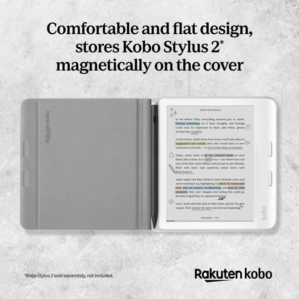 کاور SleepCover کتابخوان Kobo Libra Colour مشکی با فناوری Sleep/Wake و پایه دوجهته کاور SleepCover کتابخوان Kobo Libra Colour مشکی با فناوری Sleep/Wake و پایه دوجهته