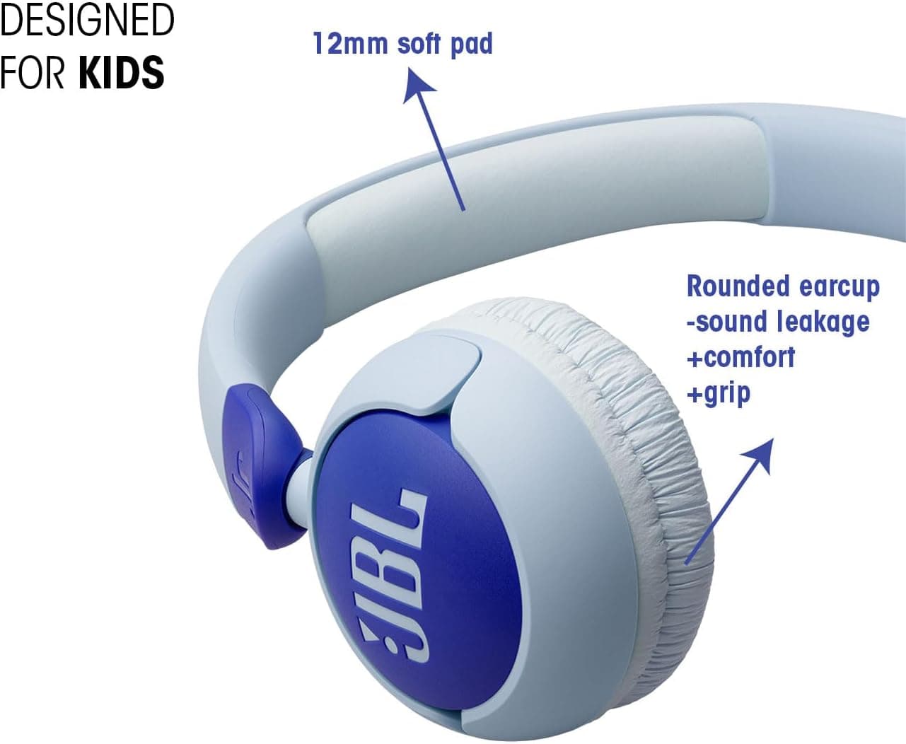 هدفون کودک JBL آبی OE مدل JR320 هدفون کودک JBL آبی OE مدل JR320