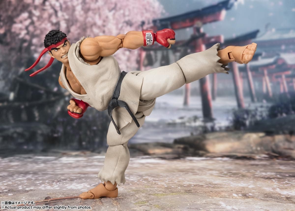 فیگور اکشن Ryu از Street Fighter برند TAMASHII NATIONS با لباس Outfit 2 سری S.H.Figuarts فیگور اکشن Ryu از Street Fighter برند TAMASHII NATIONS با لباس Outfit 2 سری S.H.Figuarts