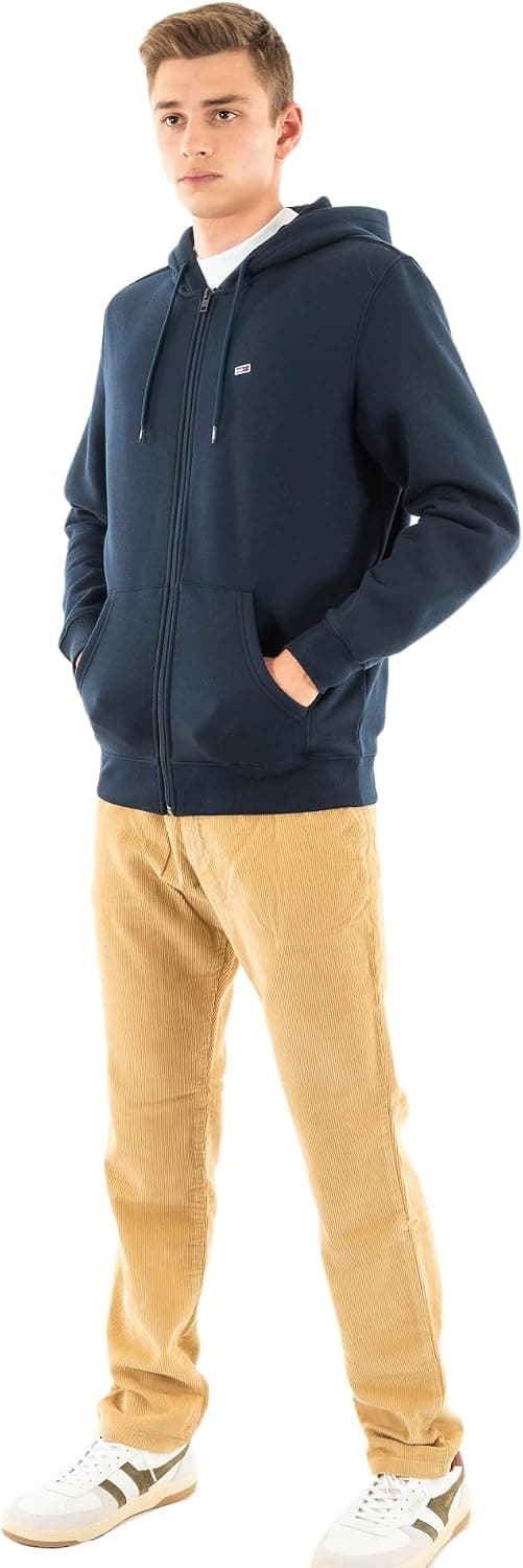 سوییشرت مردانه Tommy Jeans با کلاه و زیپ مدل Thru سوییشرت مردانه Tommy Jeans با کلاه و زیپ مدل Thru