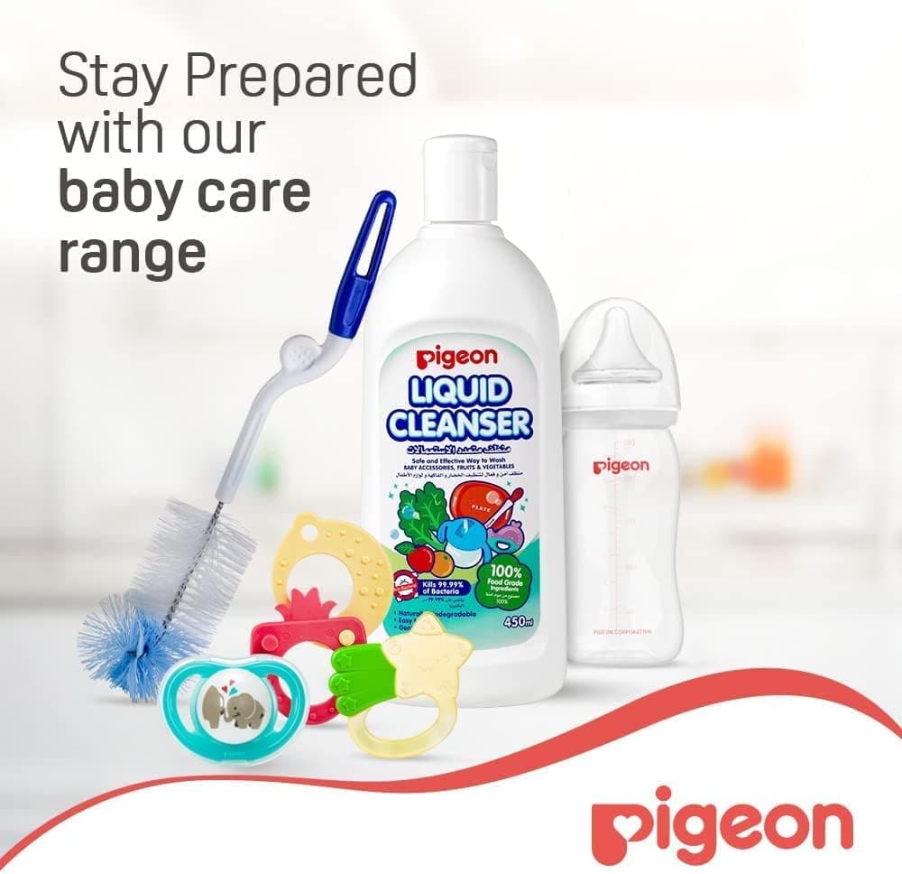 مایع شستشوی لوازم کودک، میوه و سبزی Pigeon سفید 450ml 2 عددی مایع شستشوی لوازم کودک، میوه و سبزی Pigeon سفید 450ml 2 عددی
