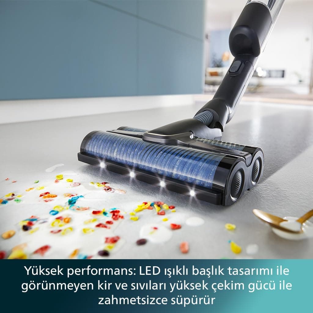 جاروبرقی عمودی بیسیم Philips AquaTrio سری 9000 مدل XW9463/11 و محلول تمیزکننده XV1792/01 جاروبرقی عمودی بیسیم Philips AquaTrio سری 9000 مدل XW9463/11 و محلول تمیزکننده XV1792/01