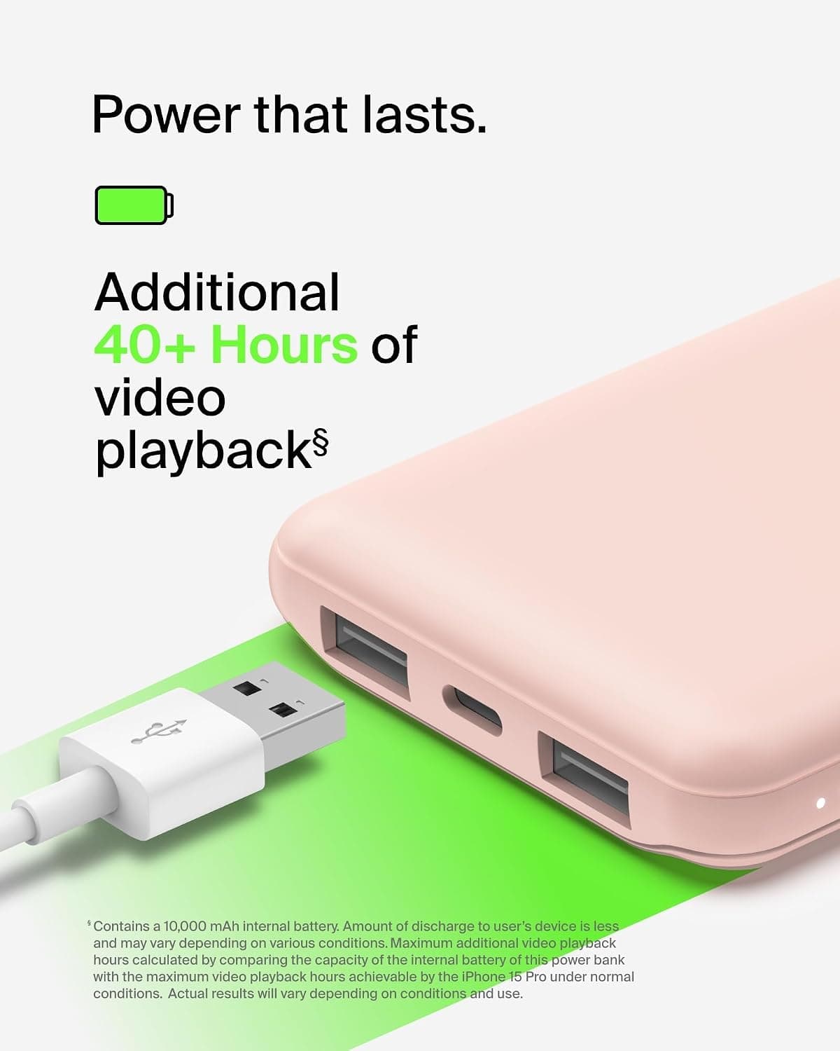پاوربانک Belkin BoostCharge 10000mAh 15W با 1 پورت USB-C و 2 پورت USB-A پاوربانک Belkin BoostCharge 10000mAh 15W با 1 پورت USB-C و 2 پورت USB-A