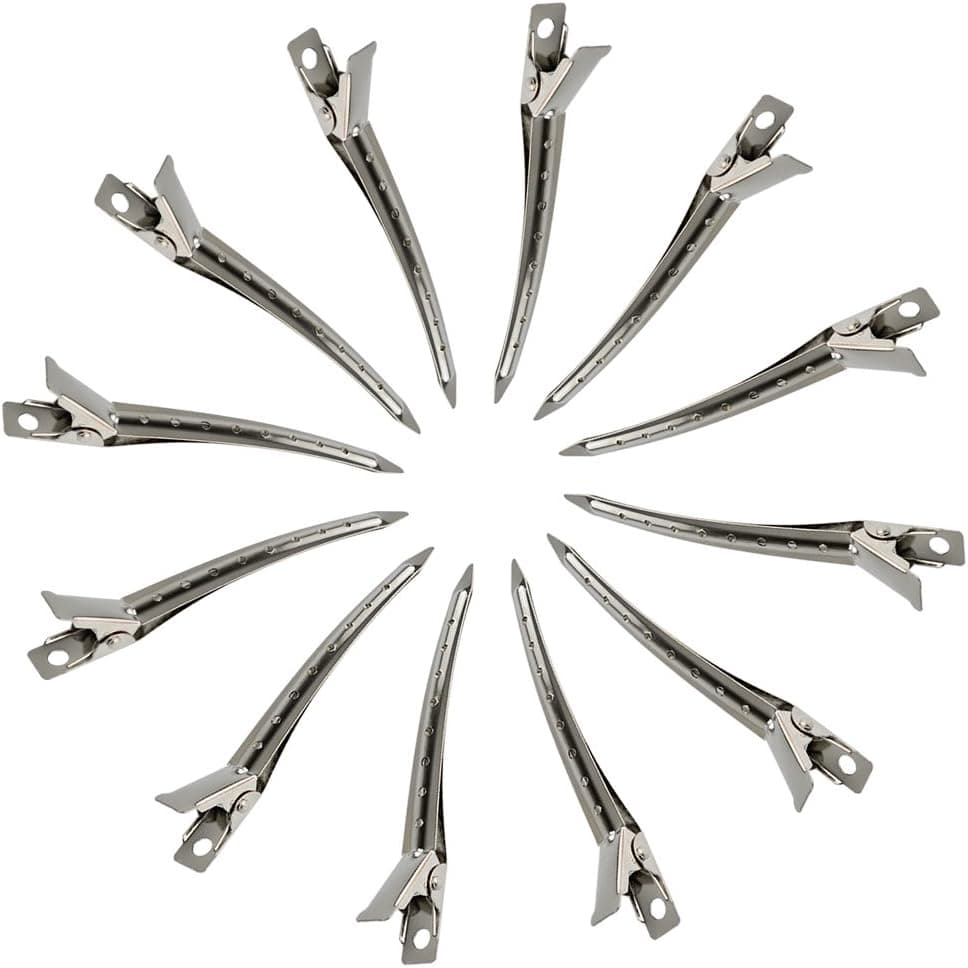 گیره موی منقار اردکی 24 عددی Bantoye فلزی ضدزنگ سوراخدار نقرهای 3.5 Inches گیره موی منقار اردکی 24 عددی Bantoye فلزی ضدزنگ سوراخدار نقرهای 3.5 Inches