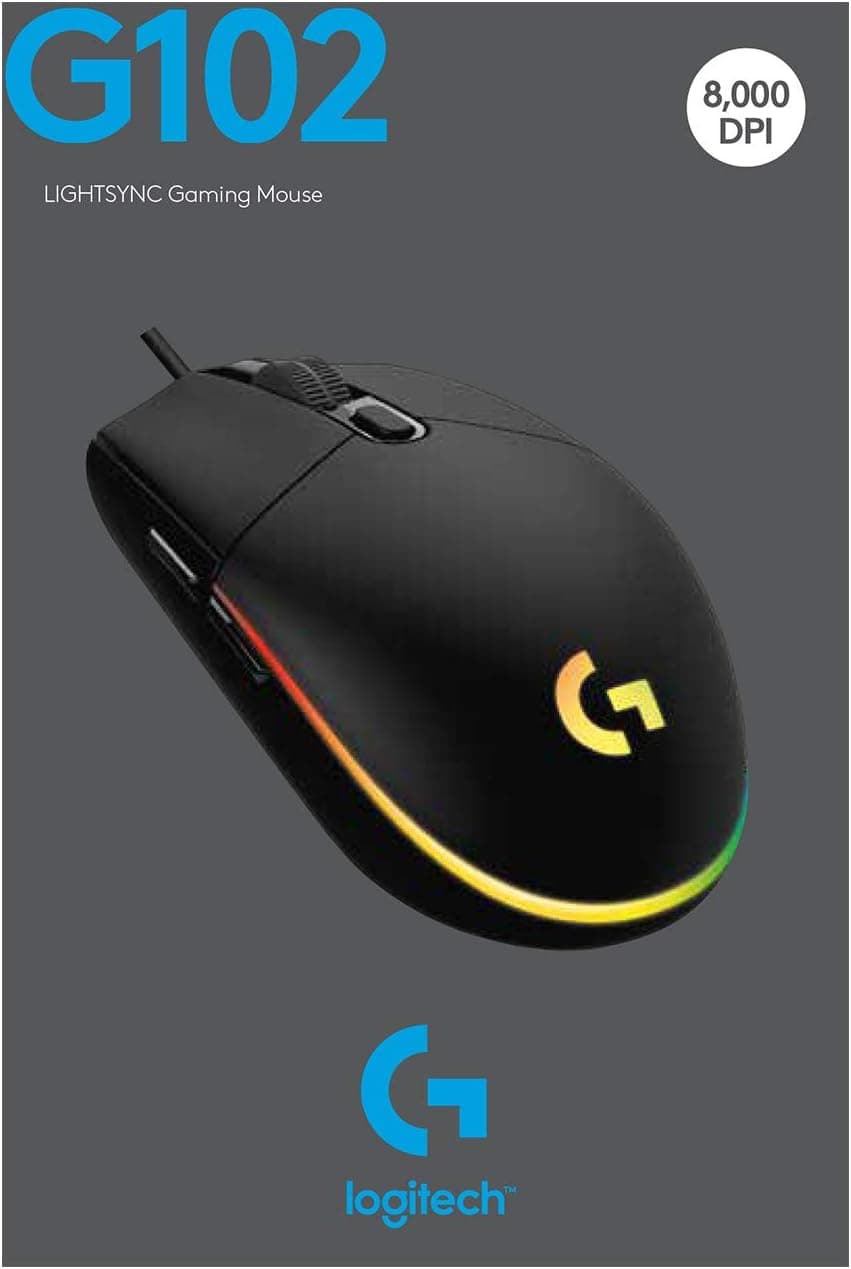 ماوس گیمینگ Logitech G مدل G102 LIGHTSYNC مشکی ماوس گیمینگ Logitech G مدل G102 LIGHTSYNC مشکی