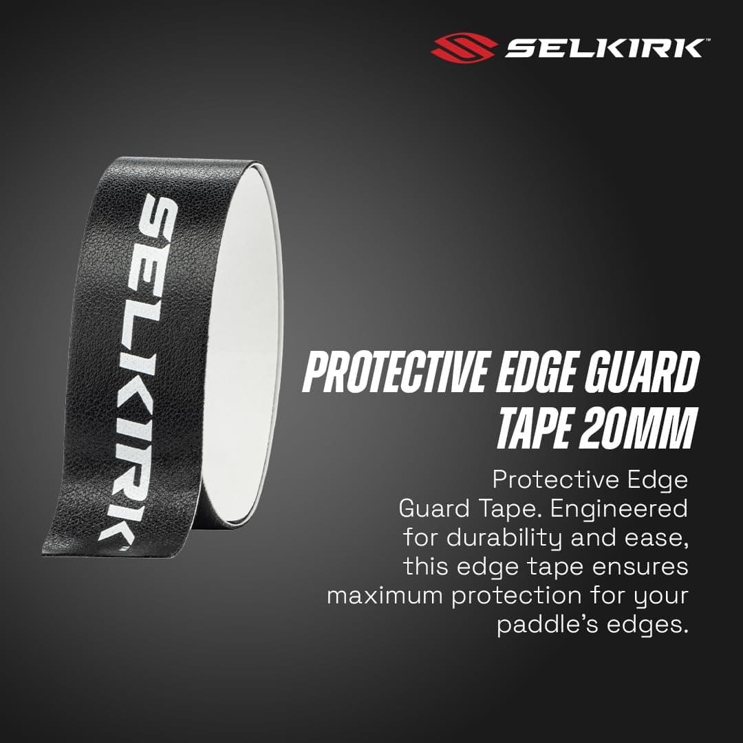 نوار محافظ لبه راکت پیکلبال Selkirk Sport مشکی 20mm نوار محافظ لبه راکت پیکلبال Selkirk Sport مشکی 20mm