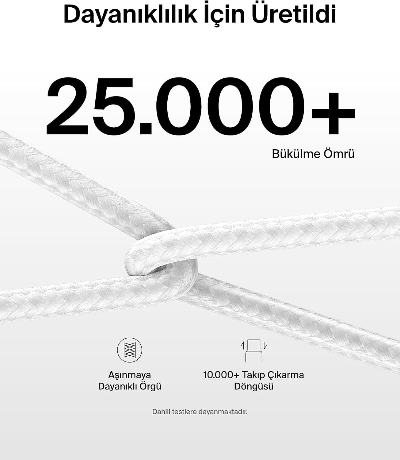 کابل شارژ USB-C به USB-C دوعددی Belkin با روکش بافتهشده، سفید، 1,5 m، 60 W کابل شارژ USB-C به USB-C دوعددی Belkin با روکش بافتهشده، سفید، 1,5 m، 60 W