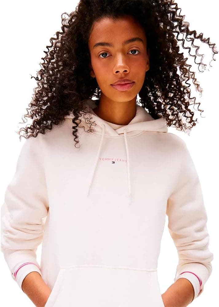 سویشرت زنانه Tommy Hilfiger کلاهدار مدل TJW REG LINEAR HOODIE EXT سویشرت زنانه Tommy Hilfiger کلاهدار مدل TJW REG LINEAR HOODIE EXT