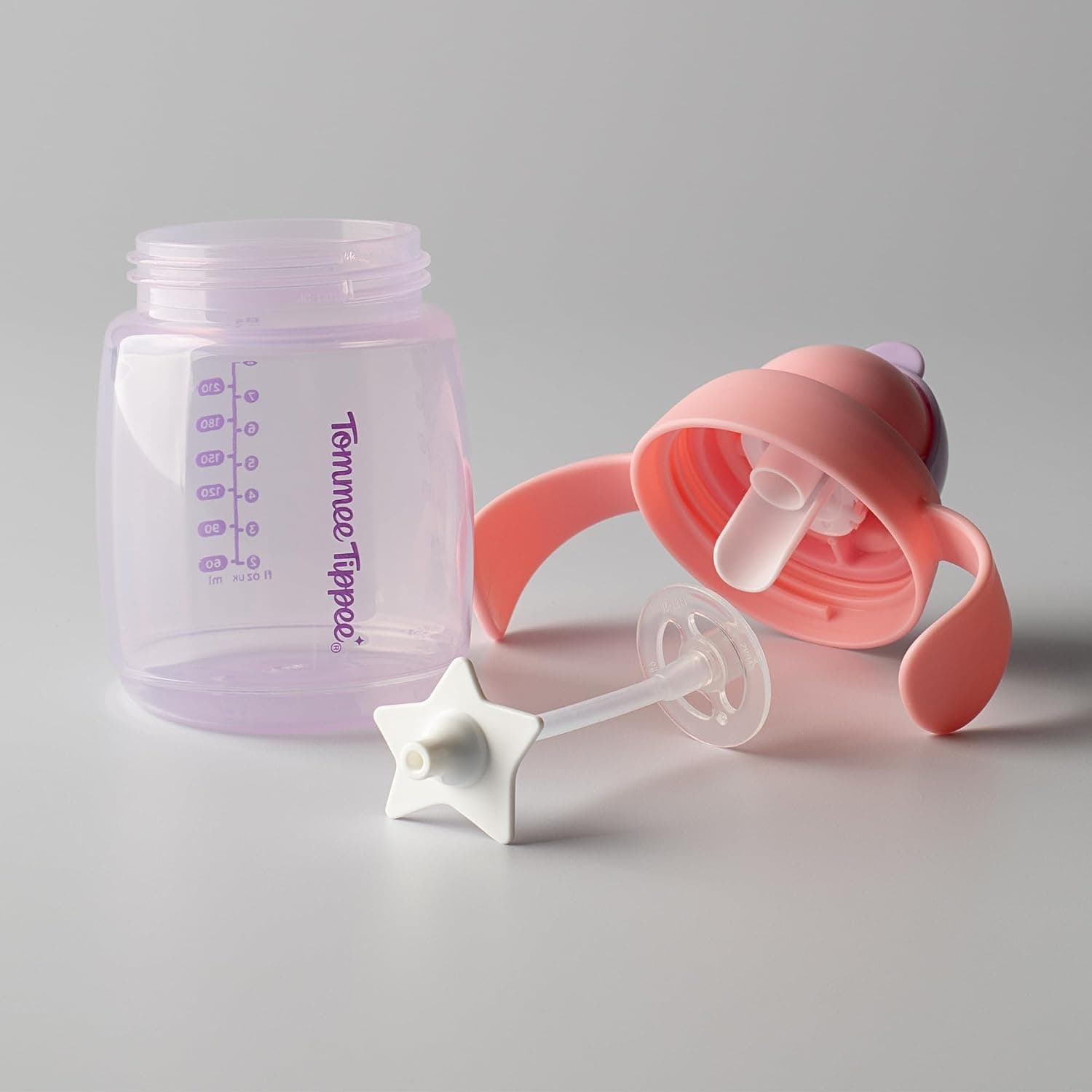 لیوان نیدار آموزشی Tommee Tippee سری Trainer 240ml بسته 2 تایی صورتی و بنفش لیوان نیدار آموزشی Tommee Tippee سری Trainer 240ml بسته 2 تایی صورتی و بنفش