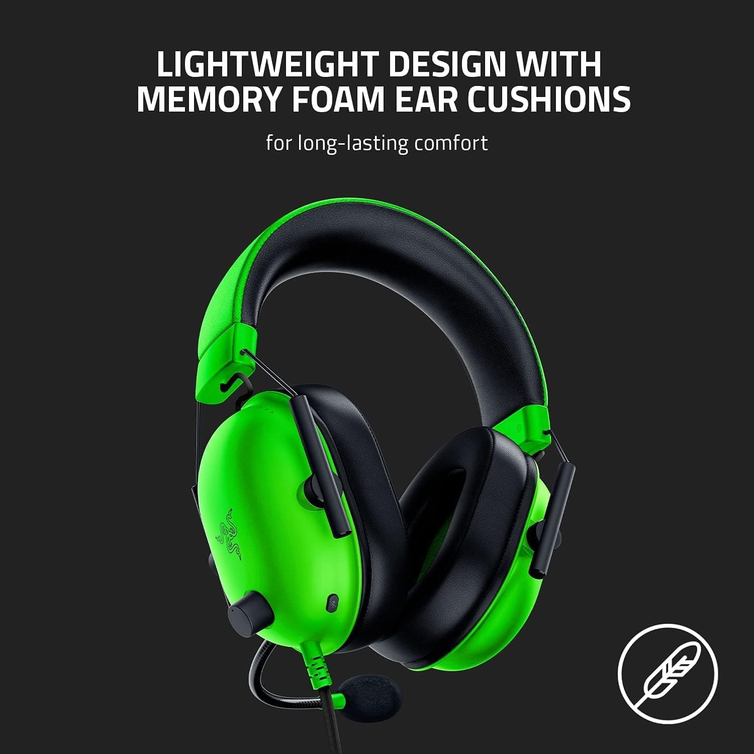 هدست گیمینگ Razer Blackshark V2 X صدای سوراند 7.1 سبز هدست گیمینگ Razer Blackshark V2 X صدای سوراند 7.1 سبز