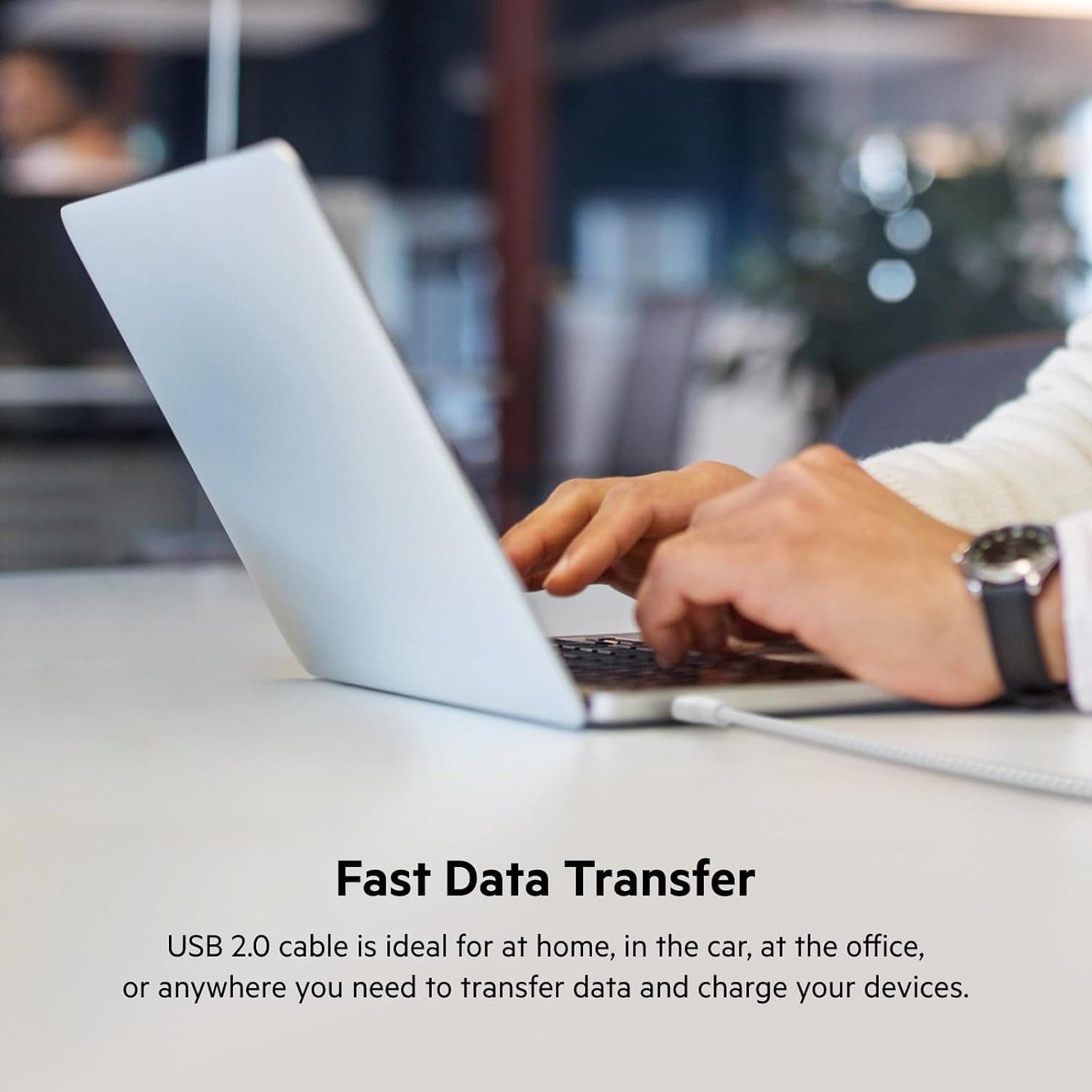 کابل USB Type C به C Belkin 100W، بافته نایلونی، 2 متری، سفید کابل USB Type C به C Belkin 100W، بافته نایلونی، 2 متری، سفید