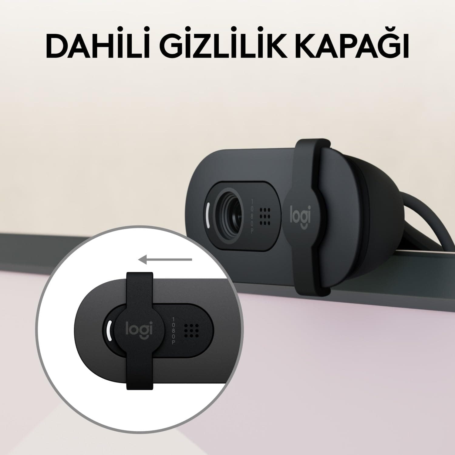 وب کم Logitech با رزولوشن Full HD مدل BRIO 100 مشکی وب کم Logitech با رزولوشن Full HD مدل BRIO 100 مشکی