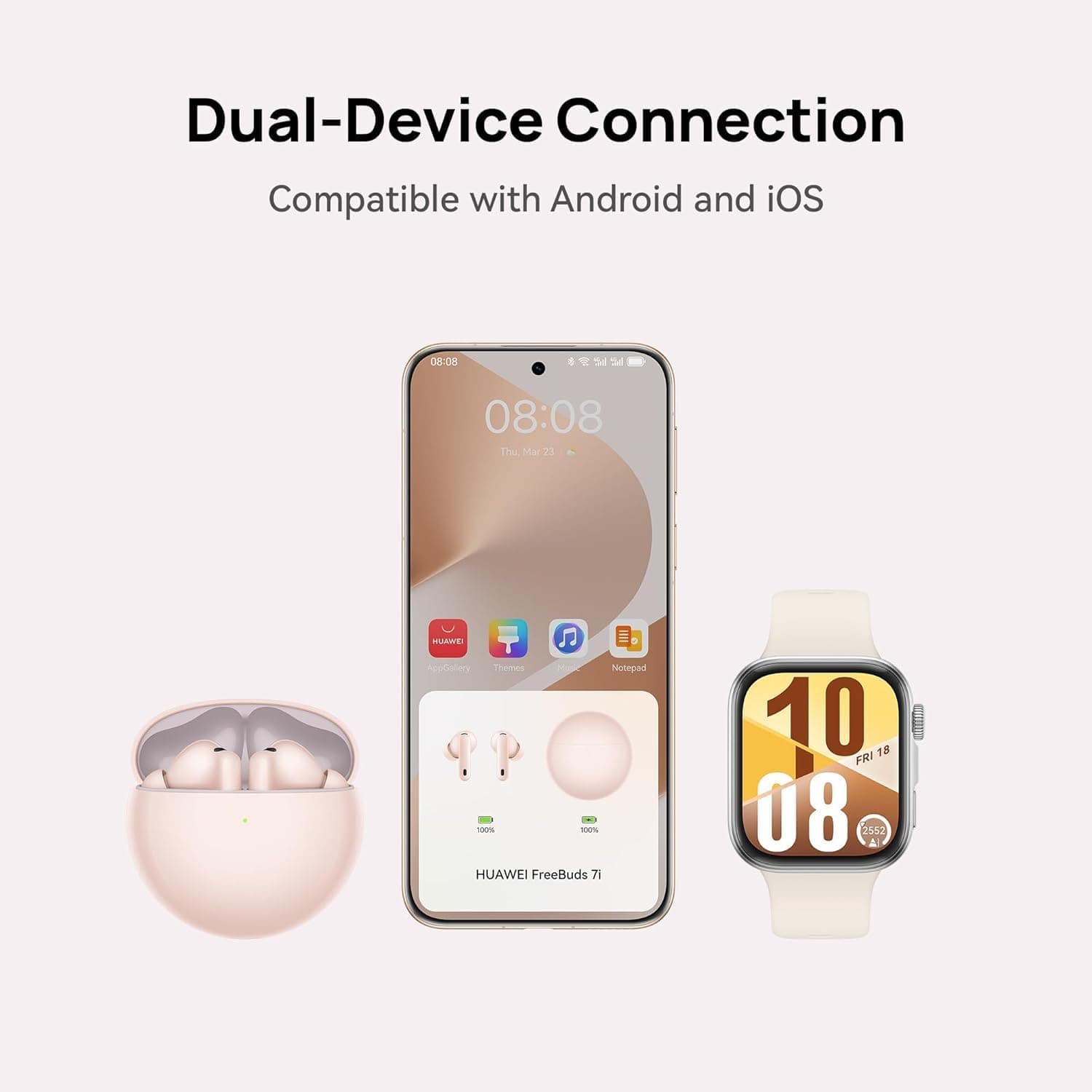 ایربادز بیسیم HUAWEI FreeBuds 7i با حذف نویز فعال هوشمند 4.0، مشکی ایربادز بیسیم HUAWEI FreeBuds 7i با حذف نویز فعال هوشمند 4.0، مشکی