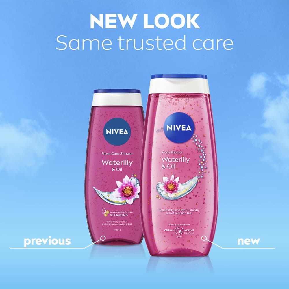ژل شستوشوی بدن Nivea با عصاره نیلوفر آبی و روغن، 250ml ژل شستوشوی بدن Nivea با عصاره نیلوفر آبی و روغن، 250ml