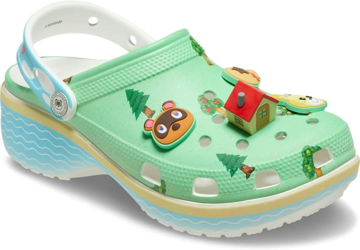 کفش کلاگ زنانه Crocs Animal Crossing Platform کفش کلاگ زنانه Crocs Animal Crossing Platform