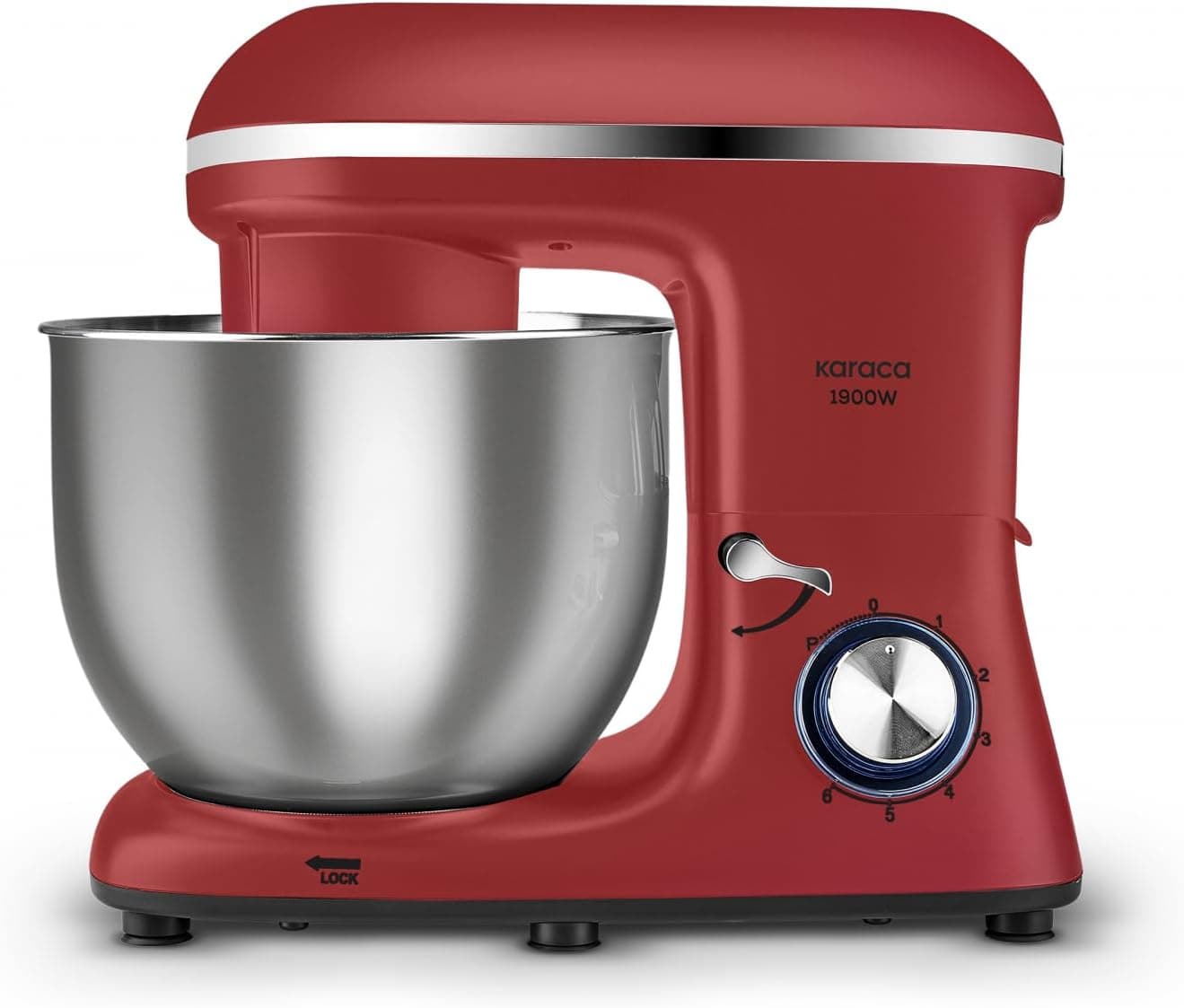 میکسر ایستاده Karaca Chefcrafter 1900W قرمز میکسر ایستاده Karaca Chefcrafter 1900W قرمز
