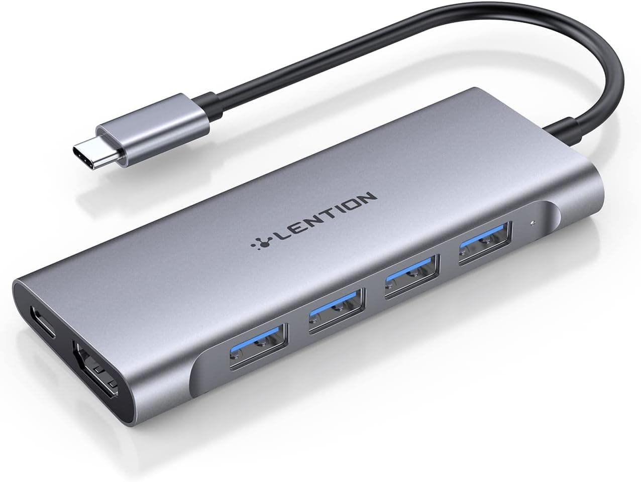 هاب USB-C چندپورت LENTION با خروجی 4K HDMI مدل CB-C35 خاکستری فضایی هاب USB-C چندپورت LENTION با خروجی 4K HDMI مدل CB-C35 خاکستری فضایی