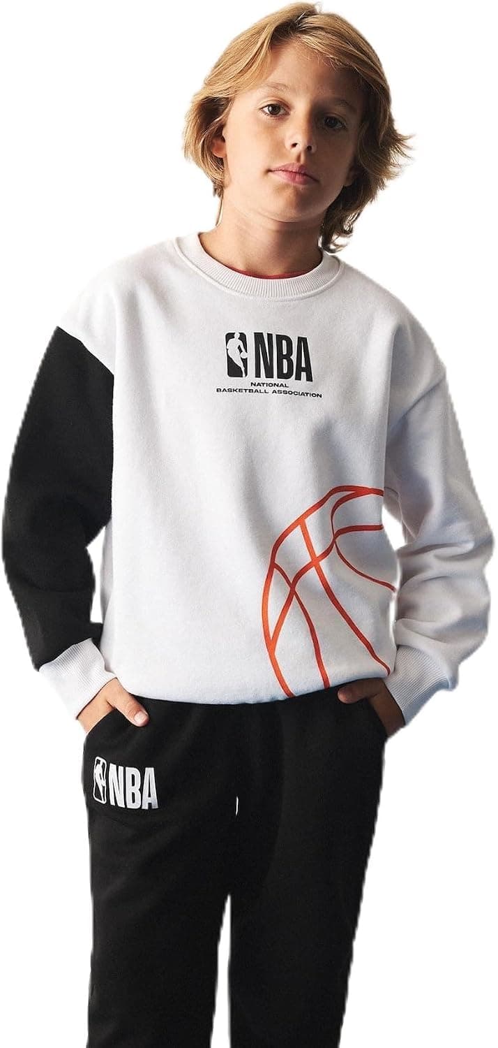 سوئیشرت پسرانه DeFacto NBA یقه گرد با آستر نرم پرزدار و پارچه ضخیم سوئیشرت پسرانه DeFacto NBA یقه گرد با آستر نرم پرزدار و پارچه ضخیم