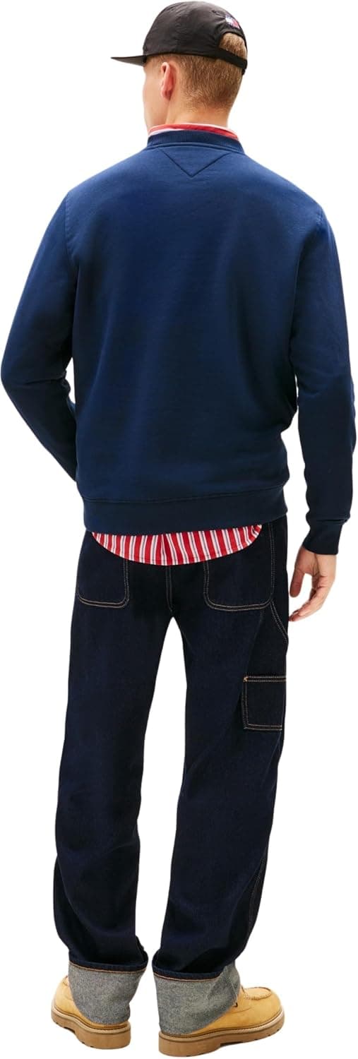سوئیشرت مردانه Tommy Jeans سرمهای مدل TJM REG LINEAR CREW 5003401986 سوئیشرت مردانه Tommy Jeans سرمهای مدل TJM REG LINEAR CREW 5003401986