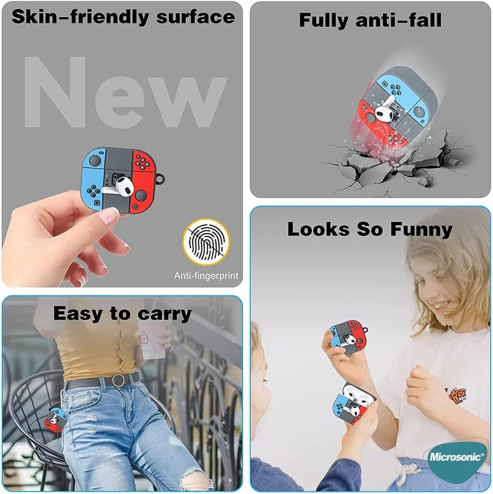 قاب سیلیکونی طرح کارتونی Microsonic مدل Crtn-Fgr-Mrshl AirPods Pro 3 مشکی طلایی قاب سیلیکونی طرح کارتونی Microsonic مدل Crtn-Fgr-Mrshl AirPods Pro 3 مشکی طلایی