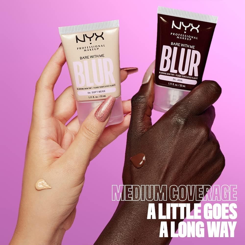 کرم پودر NYX Professional Makeup Bare With Me Blur Tint Matte رنگ وانیلی کرم پودر NYX Professional Makeup Bare With Me Blur Tint Matte رنگ وانیلی