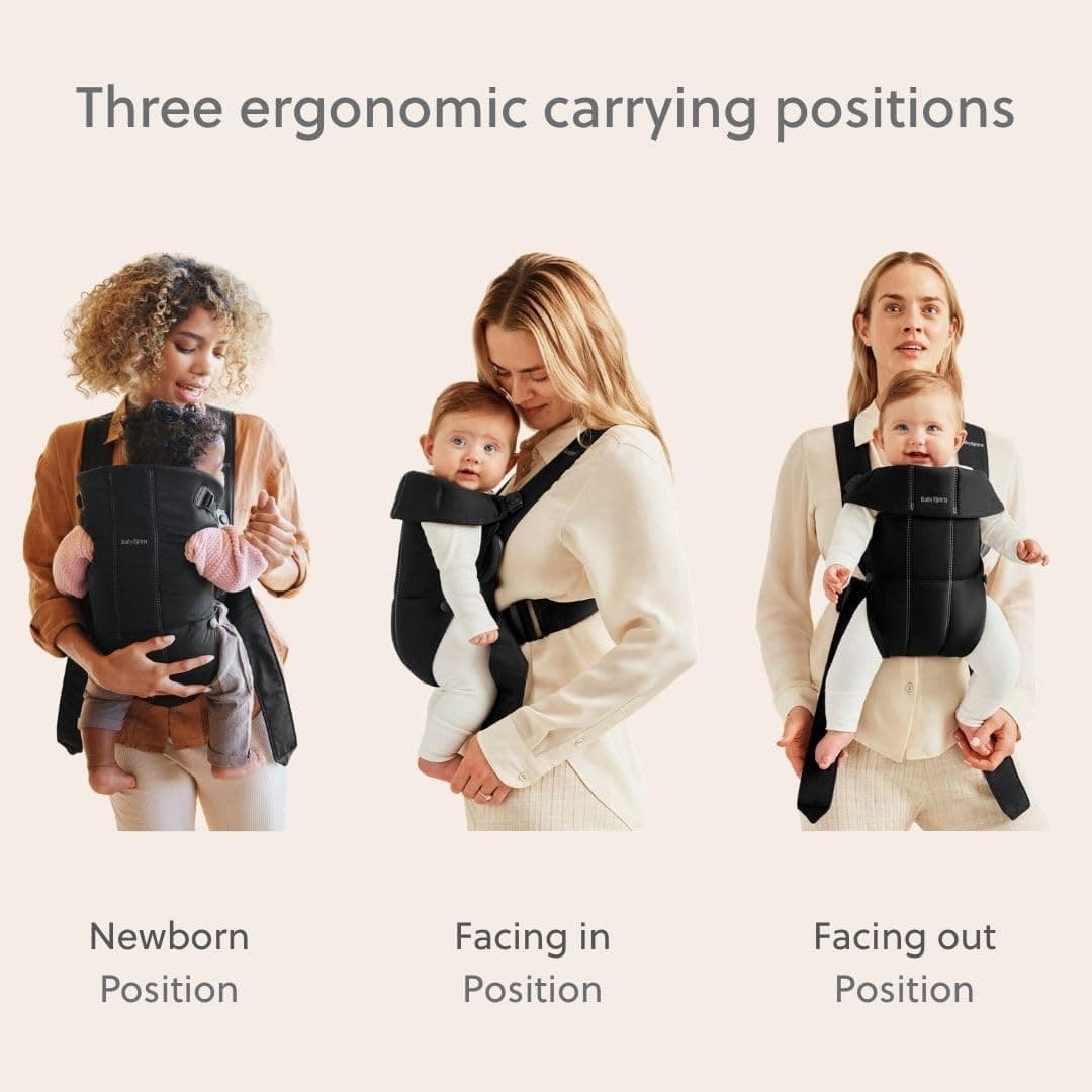 کریر نوزاد BabyBjörn مدل Mini بافته مشکی کریر نوزاد BabyBjörn مدل Mini بافته مشکی