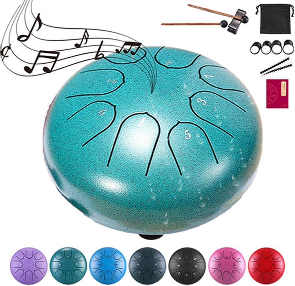 درام زبانهای فولادی ۸ نت WXYINSPAS برای باغ و فضای باز 6 Inch درام زبانهای فولادی ۸ نت WXYINSPAS برای باغ و فضای باز 6 Inch