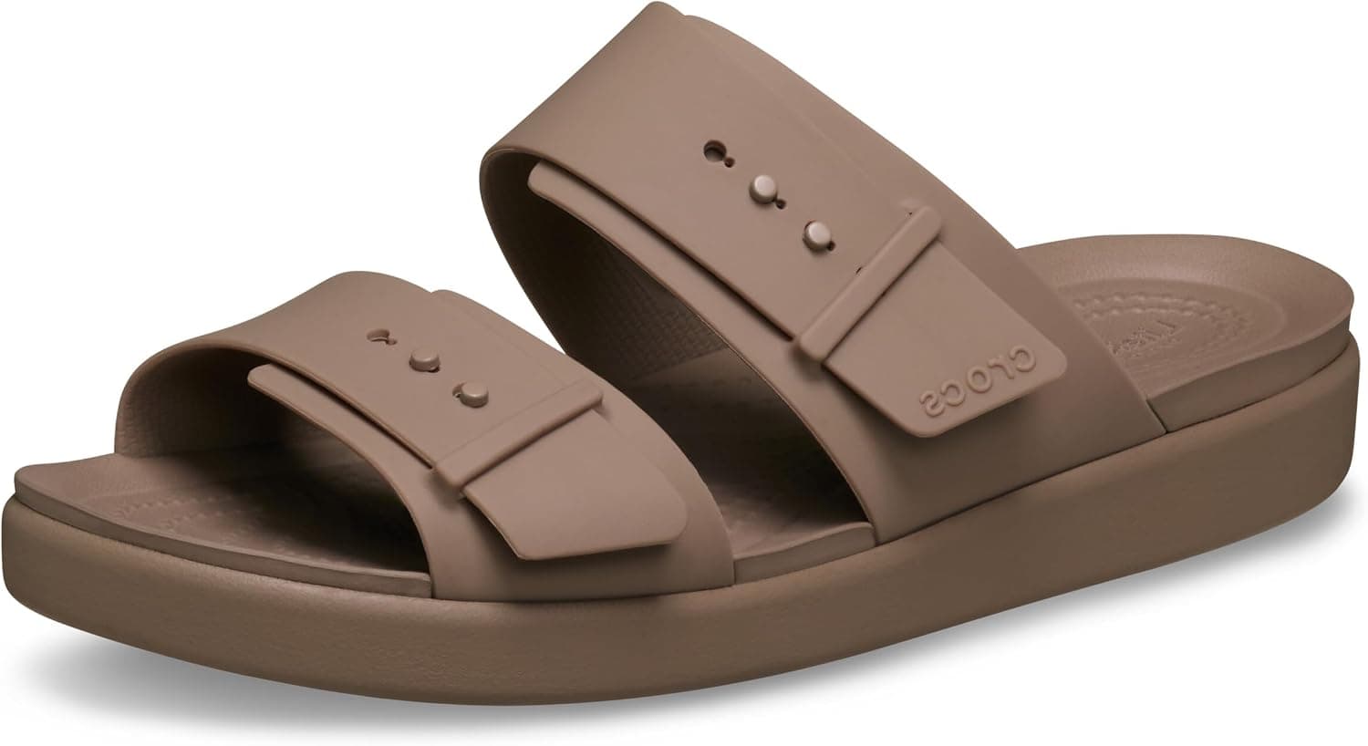 صندل زنانه Crocs مدل Brooklyn Buckle Low با پاشنه گوهای صندل زنانه Crocs مدل Brooklyn Buckle Low با پاشنه گوهای