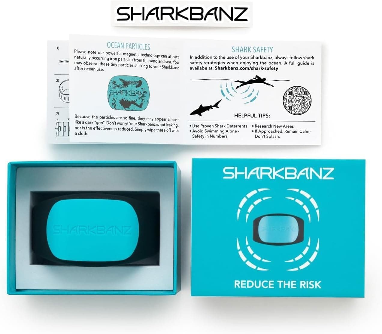 دستبند مغناطیسی دفع کوسه SHARKBANZ برای شنا، موجسواری، غواصی و ورزشهای دریایی دستبند مغناطیسی دفع کوسه SHARKBANZ برای شنا، موجسواری، غواصی و ورزشهای دریایی