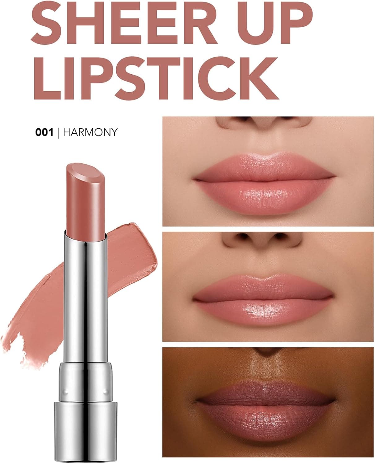 رژ لب Flormar نیمهشفاف مرطوبکننده Sheer Up مدل 001 Harmony رژ لب Flormar نیمهشفاف مرطوبکننده Sheer Up مدل 001 Harmony