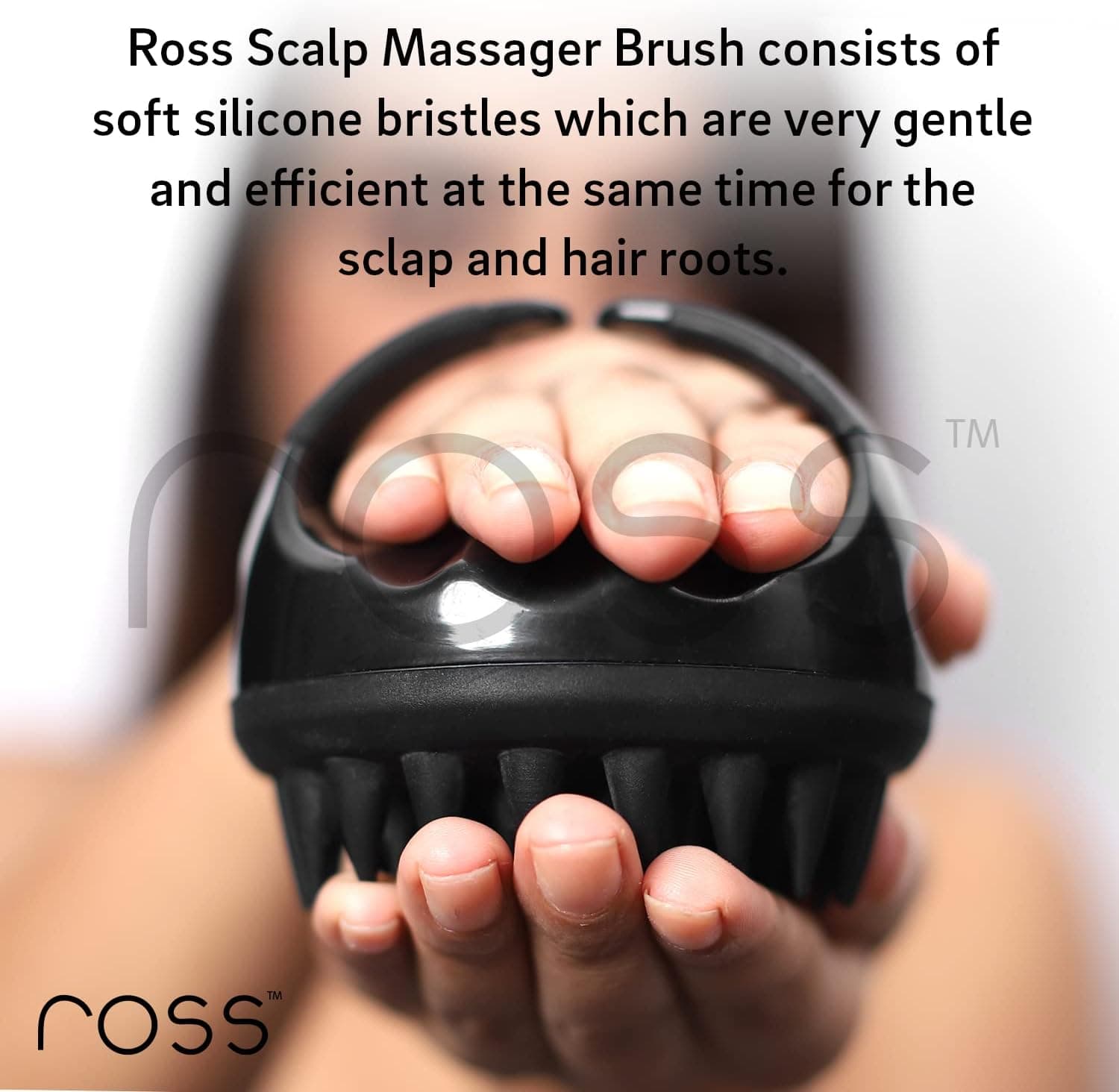 برس شامپو ماساژور پوست سر Ross با الیاف سیلیکونی نرم مشکی برس شامپو ماساژور پوست سر Ross با الیاف سیلیکونی نرم مشکی