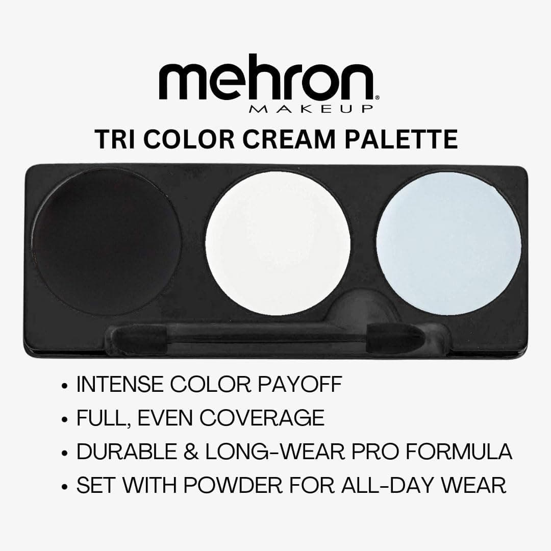 پالت گریم سه رنگ هالووین Mehron مدل Skeleton پالت گریم سه رنگ هالووین Mehron مدل Skeleton