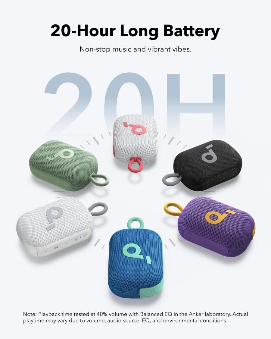 اسپیکر Soundcore ضدآب IP67 با شارژدهی 20H مدل Select 4 Go اسپیکر Soundcore ضدآب IP67 با شارژدهی 20H مدل Select 4 Go
