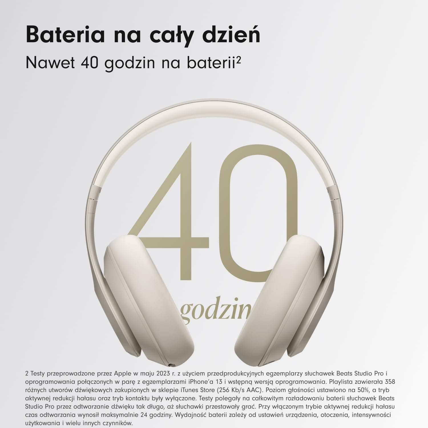 هدفون بیسیم بلوتوثی Beats Studio Pro با حذف نویز، صدای بدون افت USB-C، رنگ ماسهسنگی هدفون بیسیم بلوتوثی Beats Studio Pro با حذف نویز، صدای بدون افت USB-C، رنگ ماسهسنگی