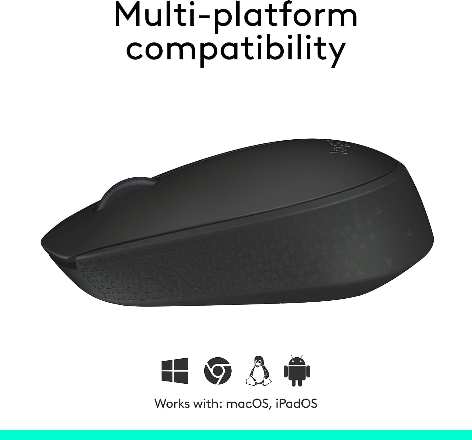 ماوس بیسیم Logitech مناسب کامپیوتر، مک و لپتاپ مشکی مدل M171 ماوس بیسیم Logitech مناسب کامپیوتر، مک و لپتاپ مشکی مدل M171