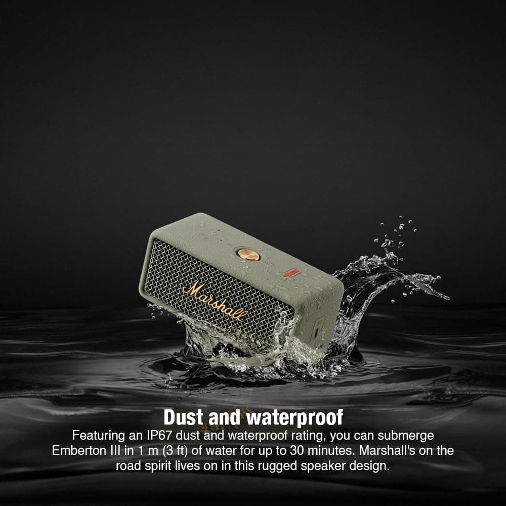 اسپیکر بلوتوثی قابلحمل Marshall مدل Emberton III اسپیکر بلوتوثی قابلحمل Marshall مدل Emberton III