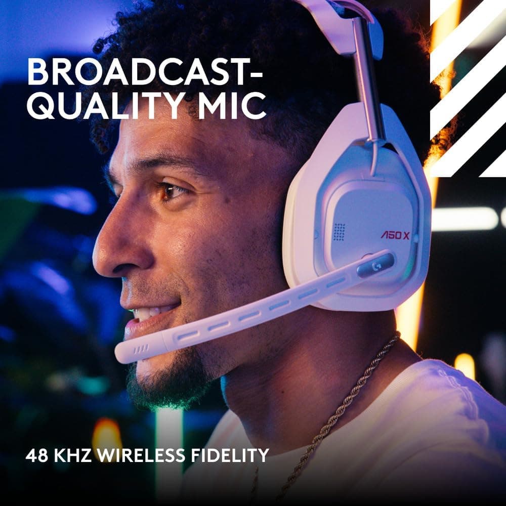 هدست گیمینگ بیسیم Logitech G مدل Astro A50 X LIGHTSPEED سفید هدست گیمینگ بیسیم Logitech G مدل Astro A50 X LIGHTSPEED سفید